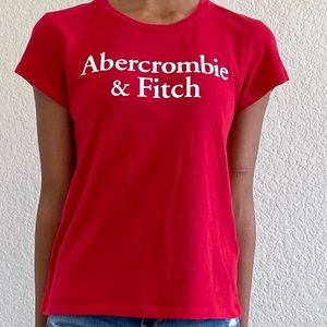 Abercrombie & Fitch short sleeve red t shirt XS.
